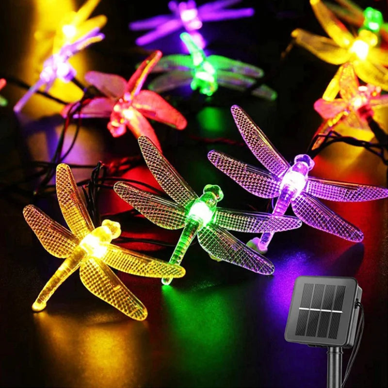Solar Dragonfly String Lights