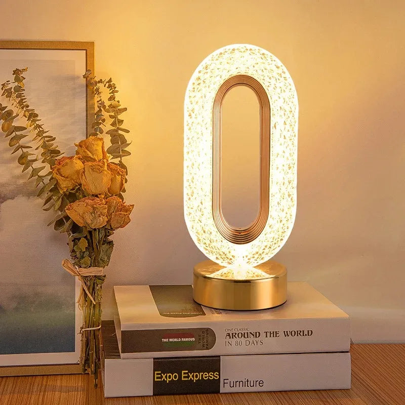 Rechargeable Glowing Crystal USB Nightlight