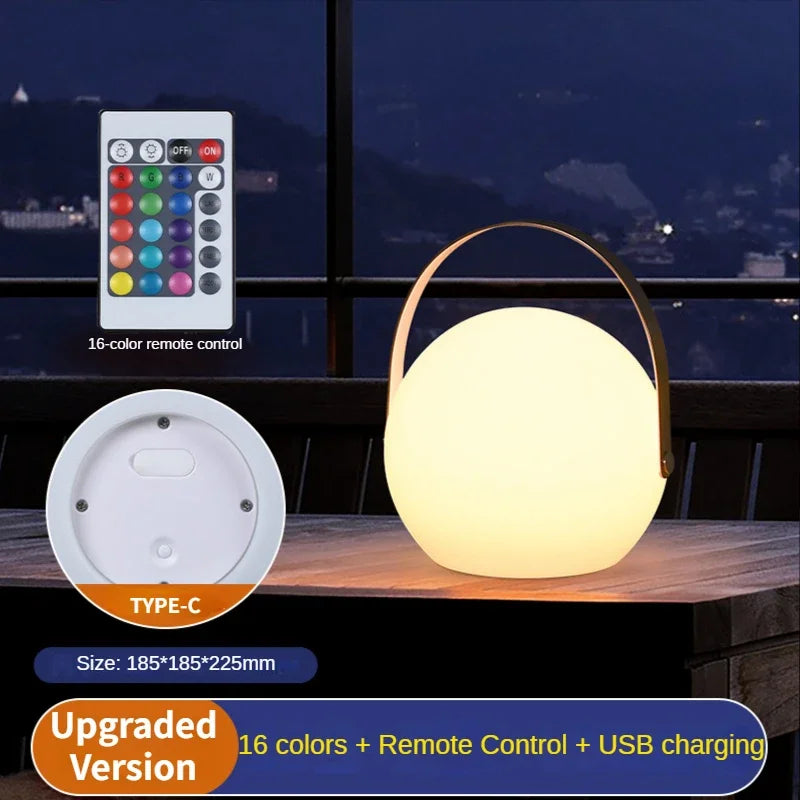 LUMINA GLOW – Portable Ambient Night Lamp with RGB Dimming