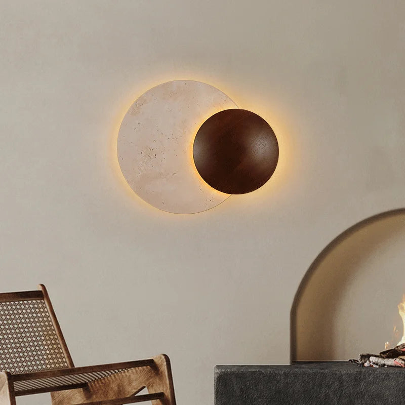Soluna Travertine Wall Light