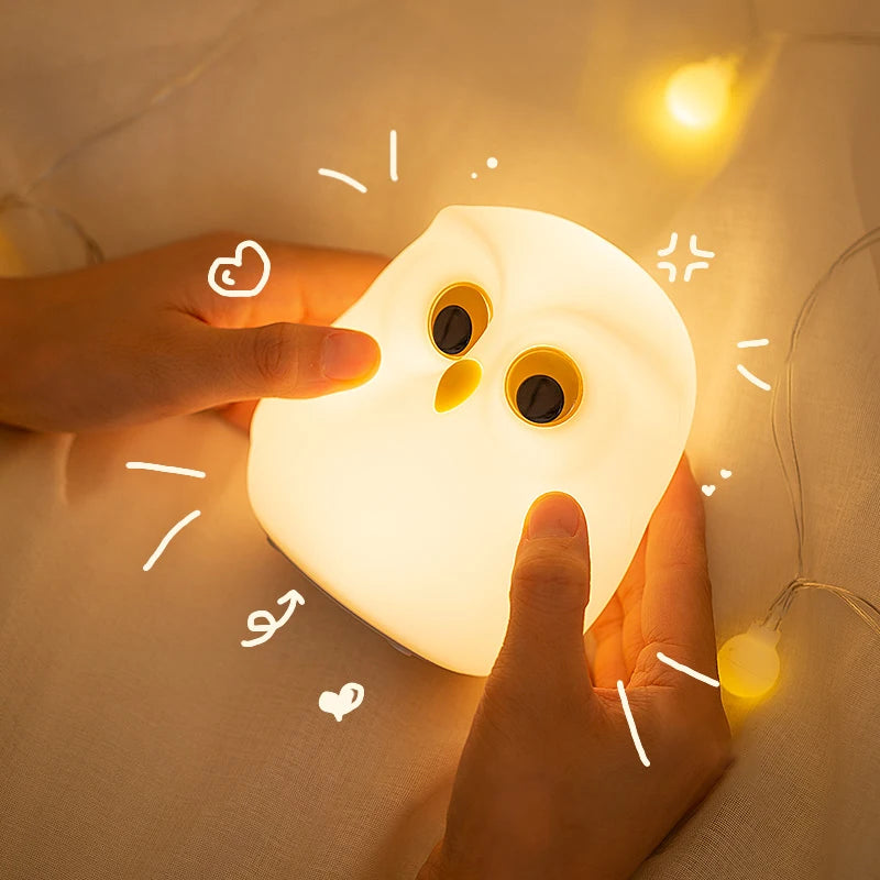 GlowOwl Silicone Night Light