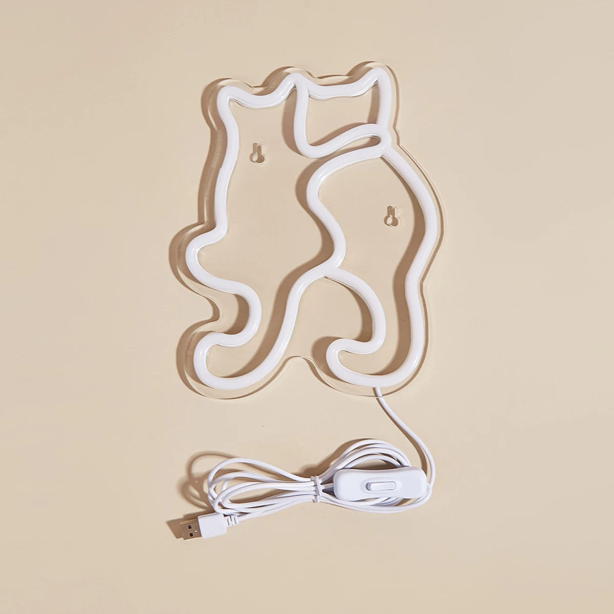 Cat Neon Sign Neon Wall Light Touch Control USB alternate product view