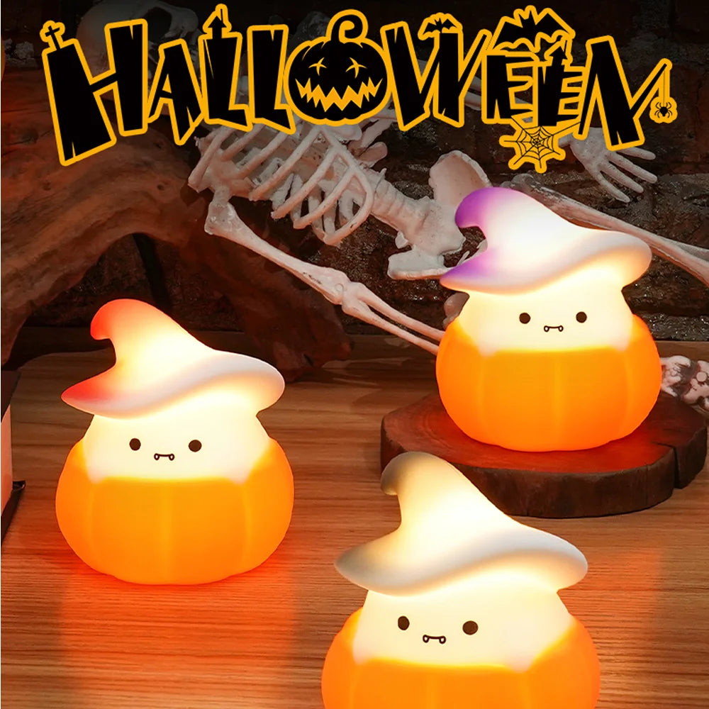 Spooky-Cute Pumpkin Ghost Nightlight