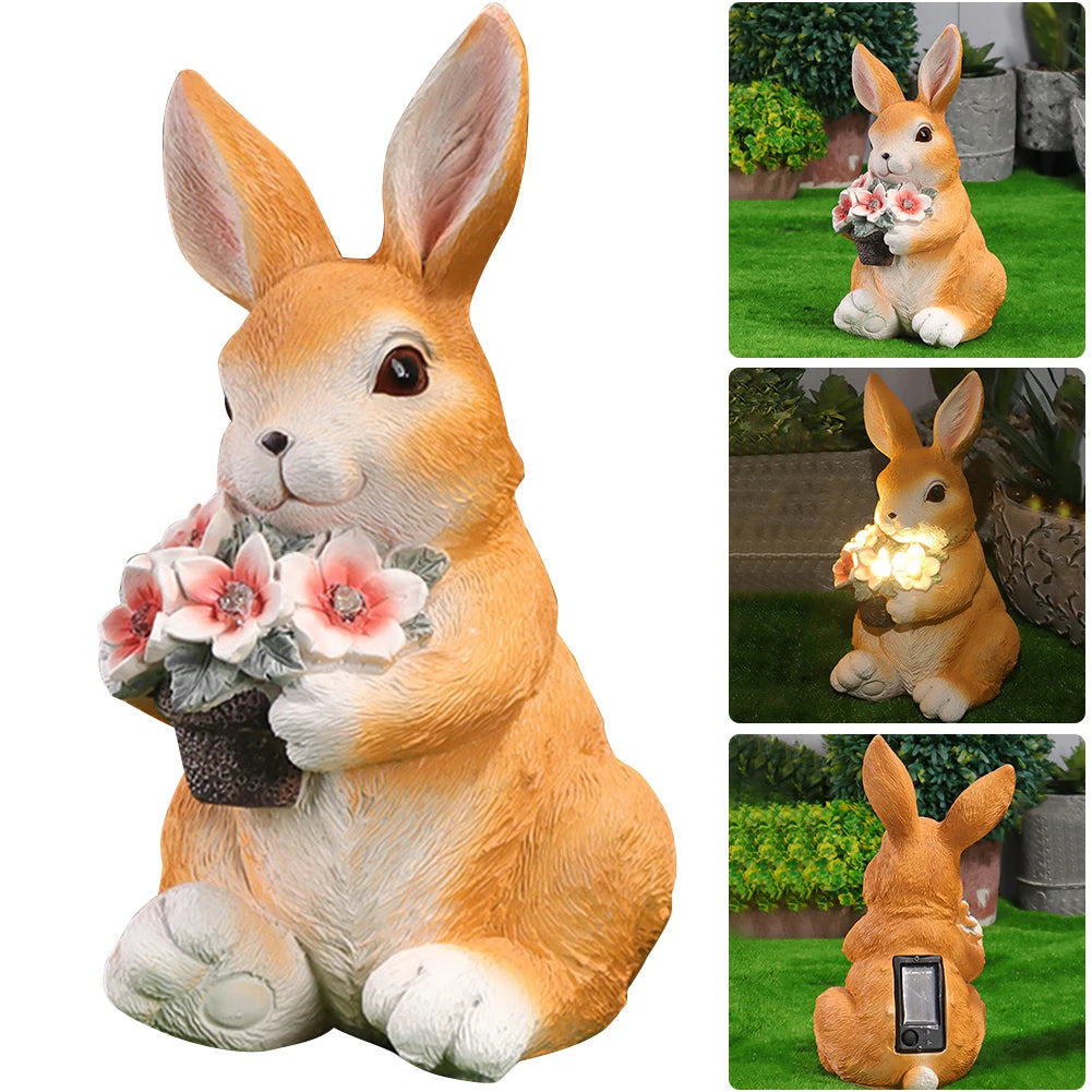 Garden Glow Solar Rabbit