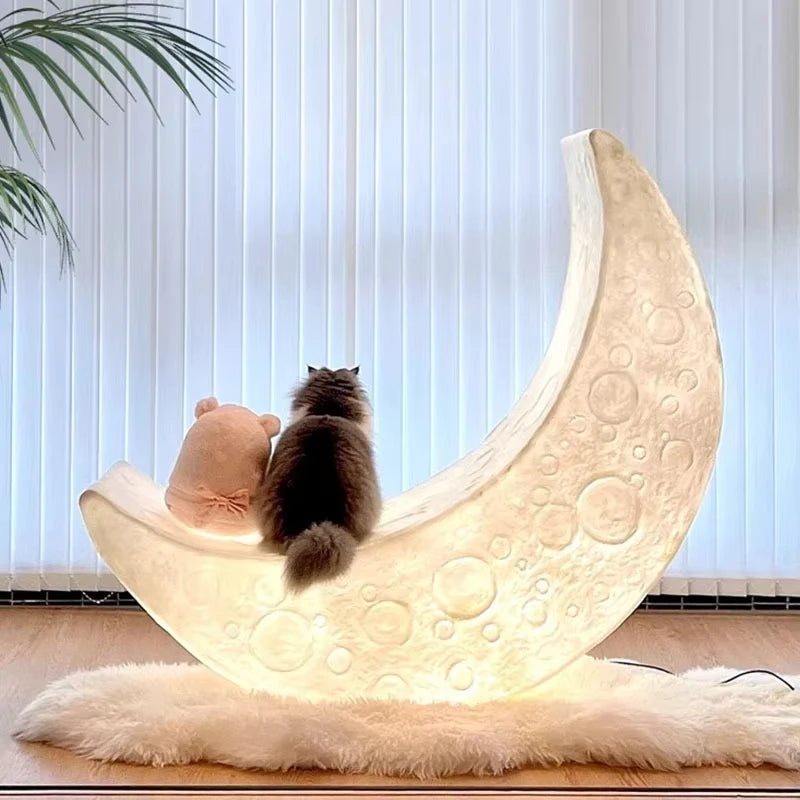 Crescent Moon Floor Lamp