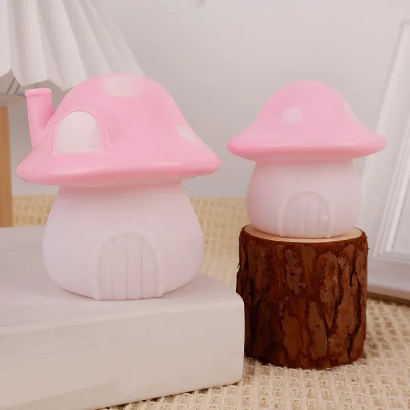 Mushroom Cottage Battery Night Light