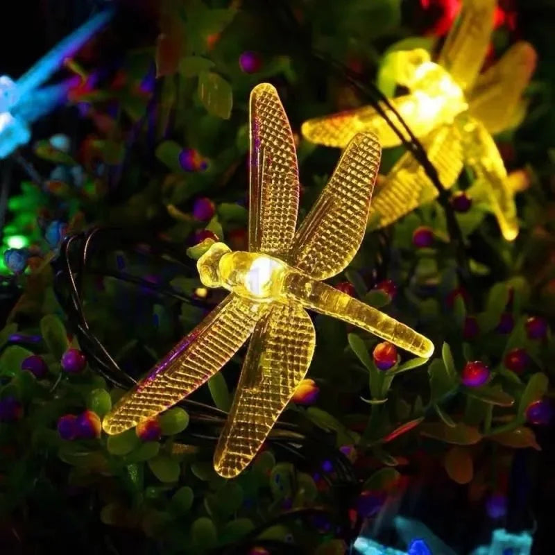 Solar Dragonfly String Lights