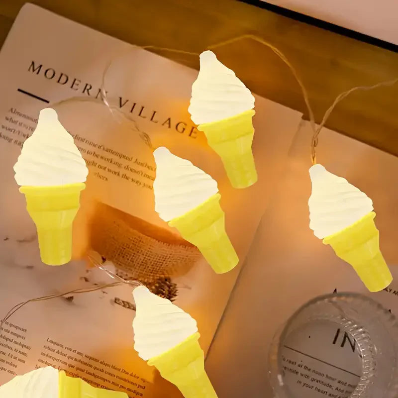 Ice Cream Cone String Lights