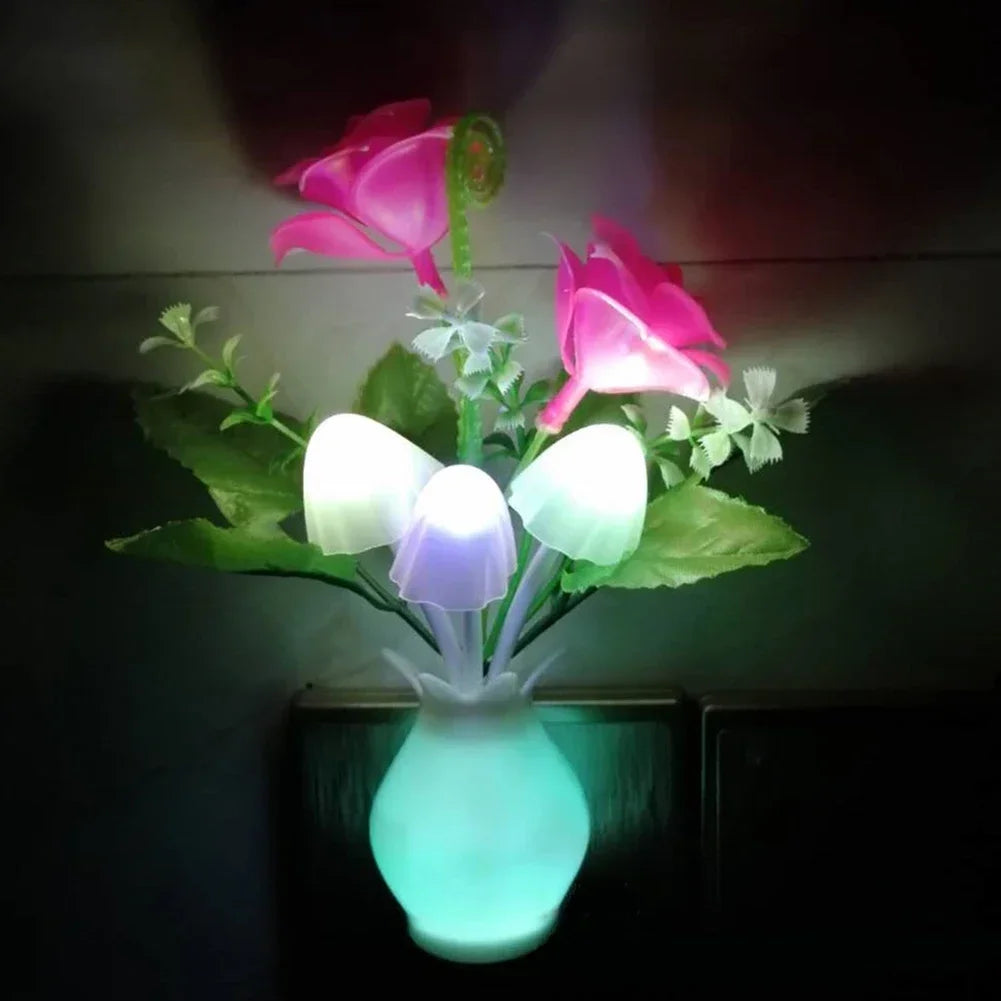 Mushroom Flower Bouquet Plug-In Nightlight