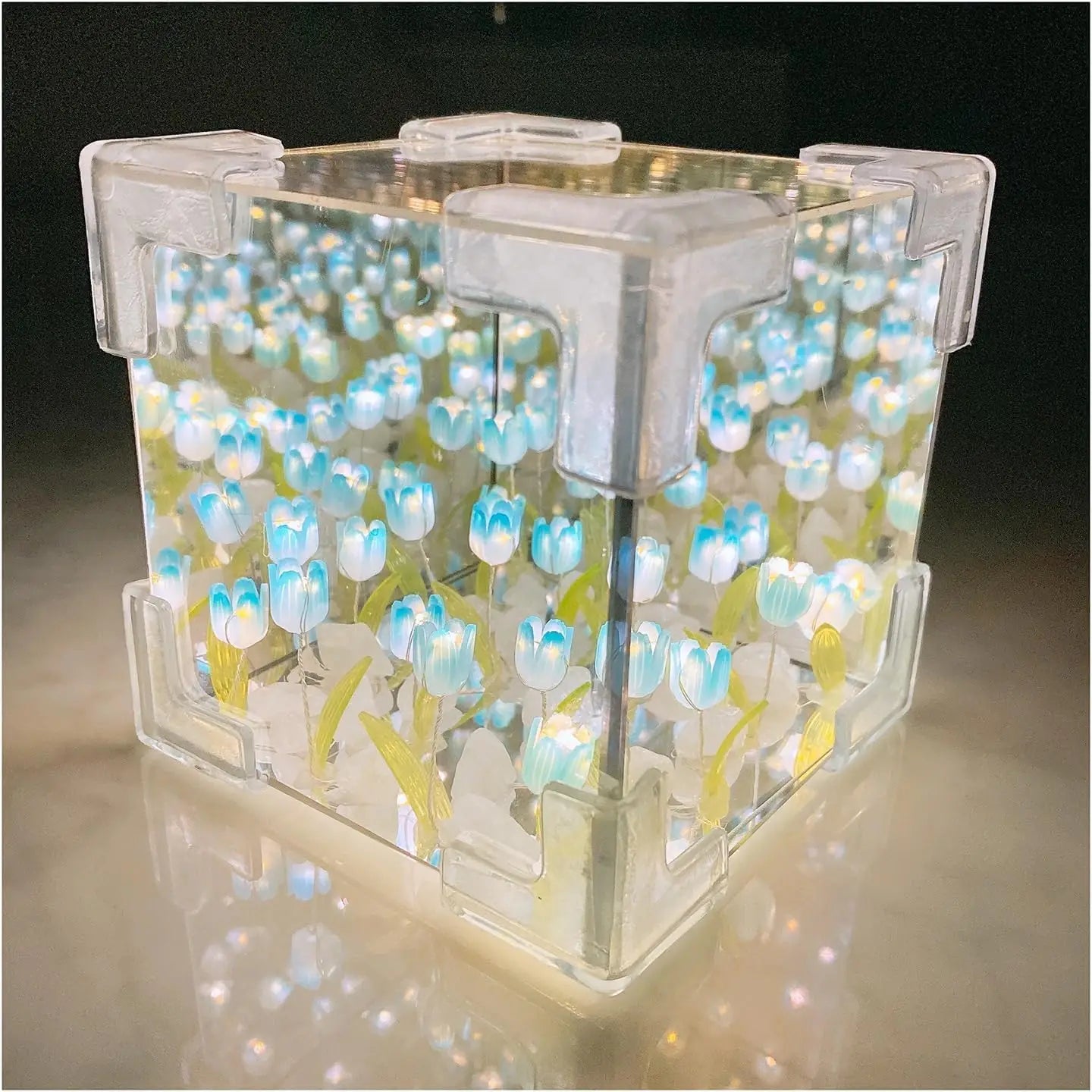 DIY Tulip Decorative Bedside Table Lamp design detail view