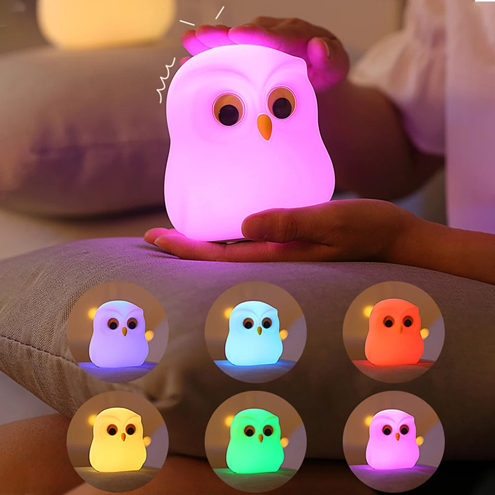 GlowOwl Silicone Night Light