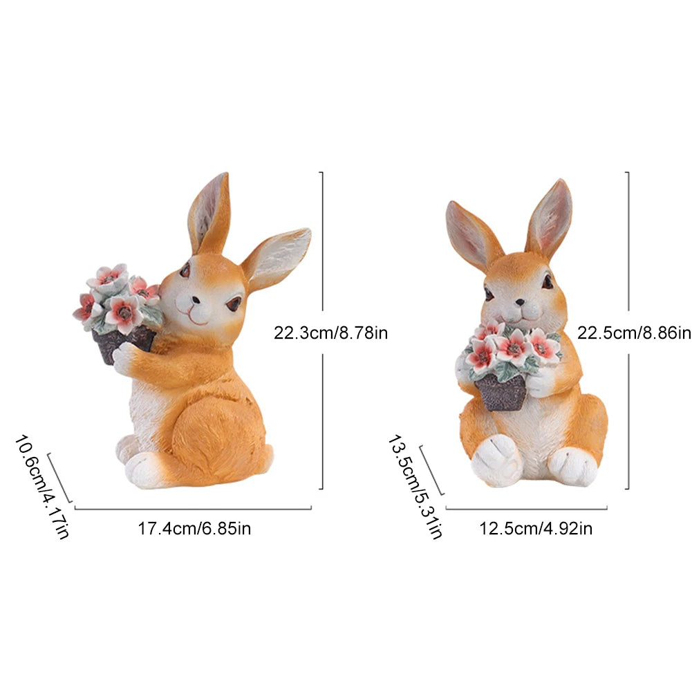 Garden Glow Solar Rabbit