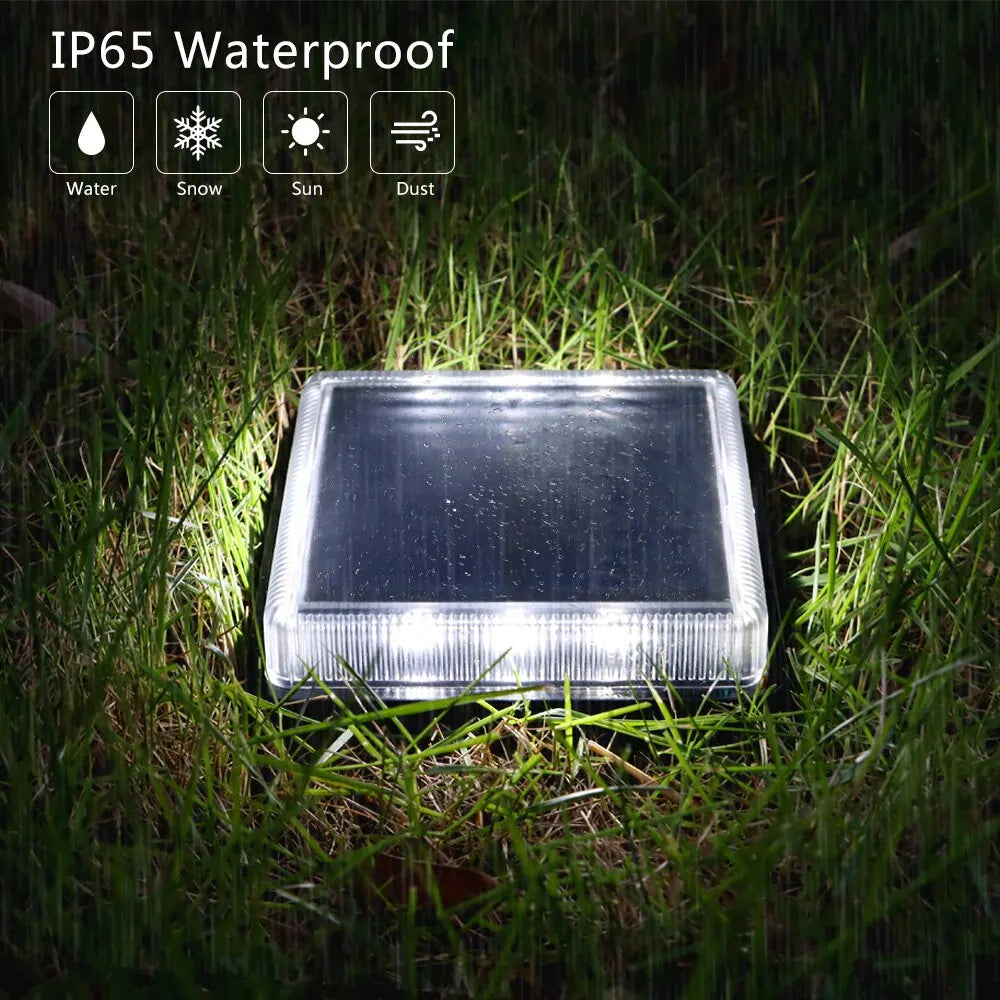 Waterproof Solar-Powered Deck Lights