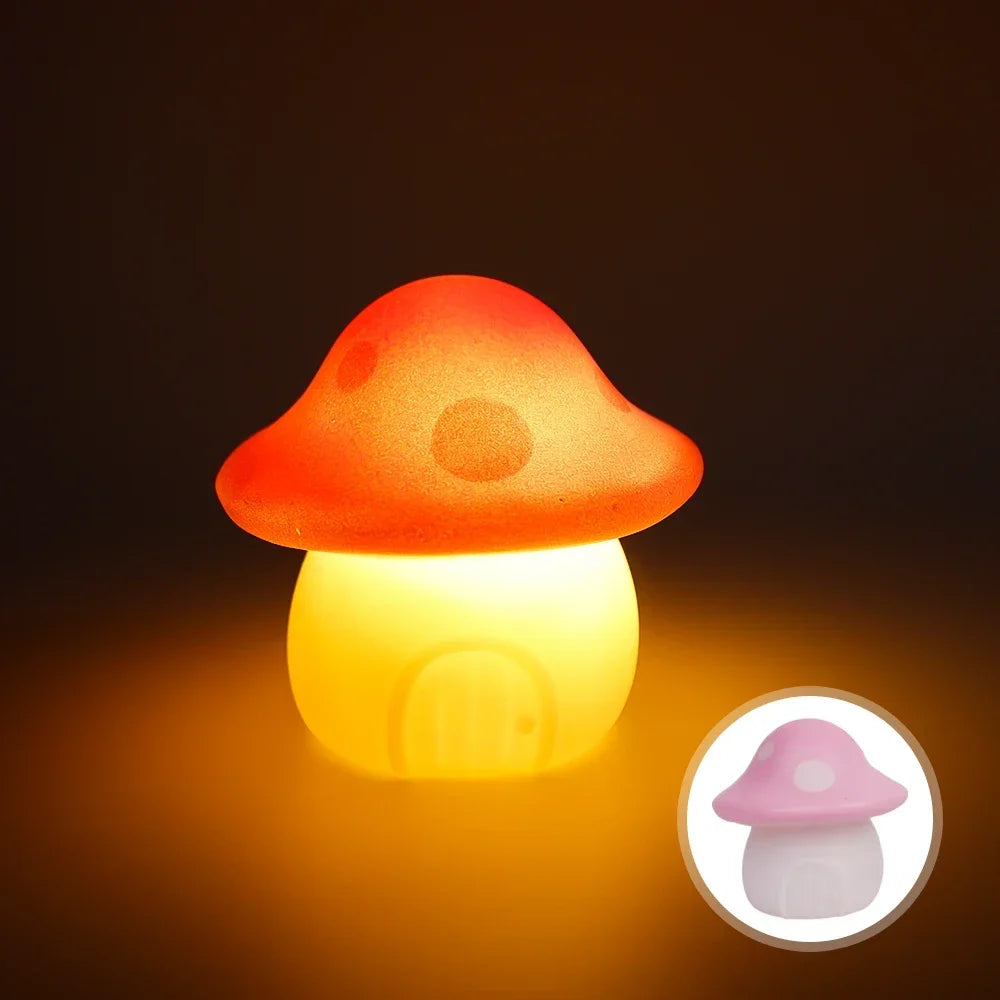 Mushroom Cottage Battery Night Light