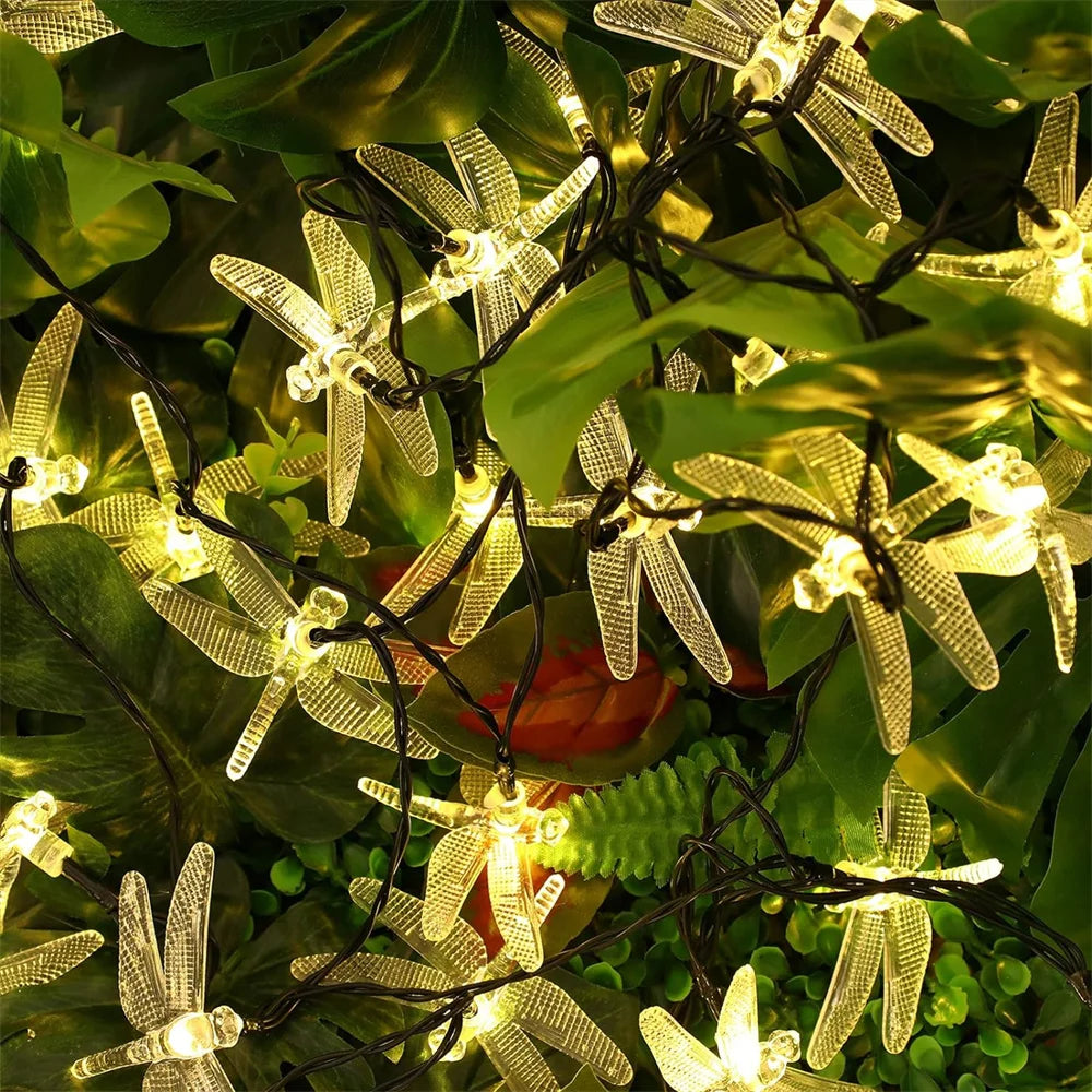 Solar Dragonfly String Lights