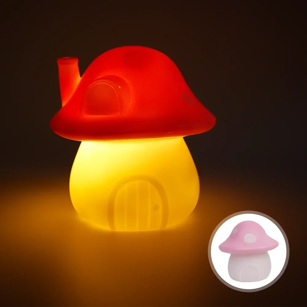 Mushroom Cottage Battery Night Light