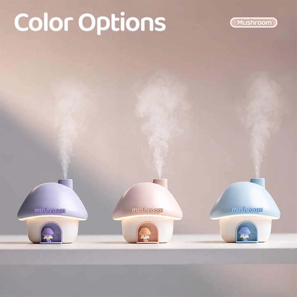 Mushroom House Humidifier Nightlight – Functional and Aesthetic