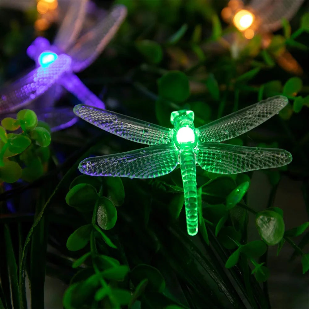 Solar Dragonfly String Lights