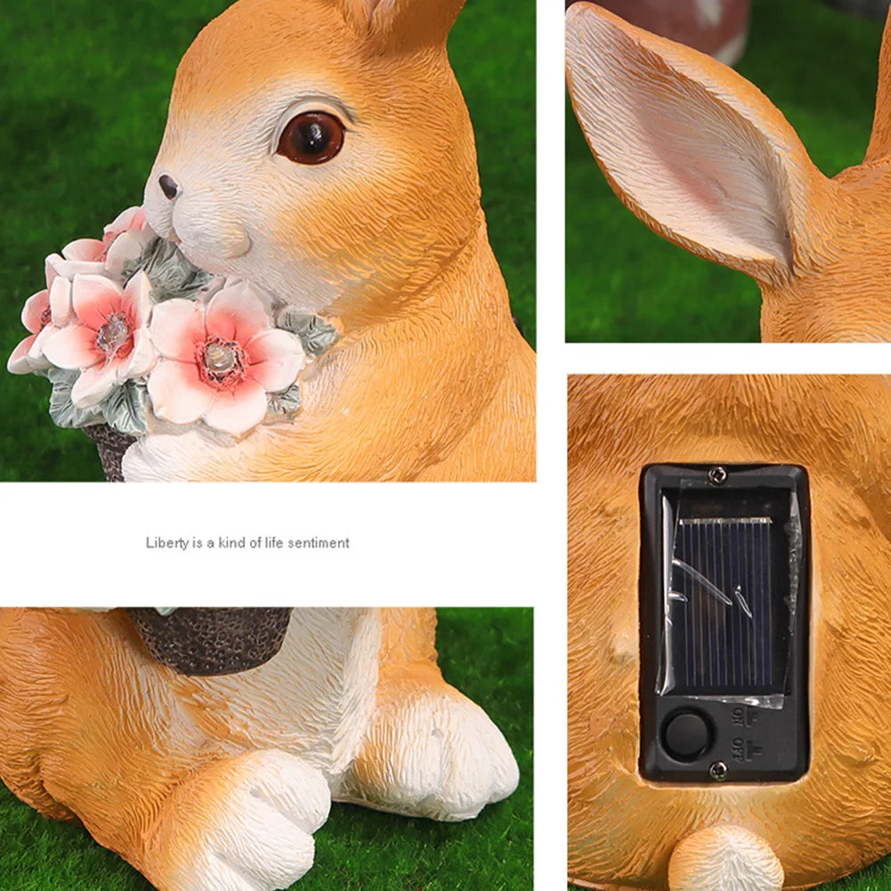 Garden Glow Solar Rabbit