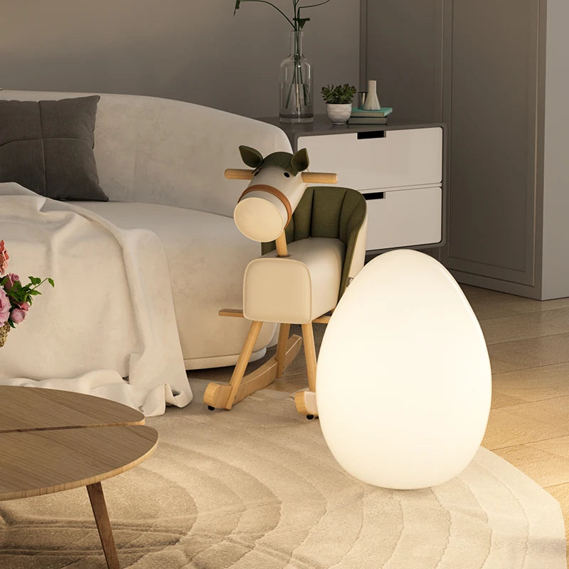 Novelty Animal Dimmable egg floor lamp for warm floor lighting