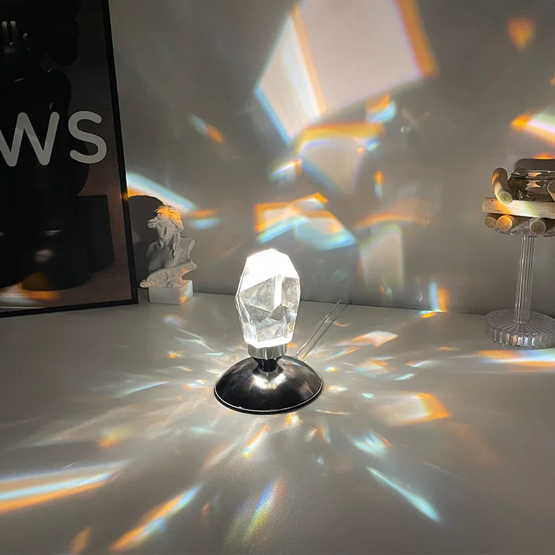 Stone Crystal Lamp Color-Changing Remote Control close-up product view, in 3 Colors or 16 Colors Remote