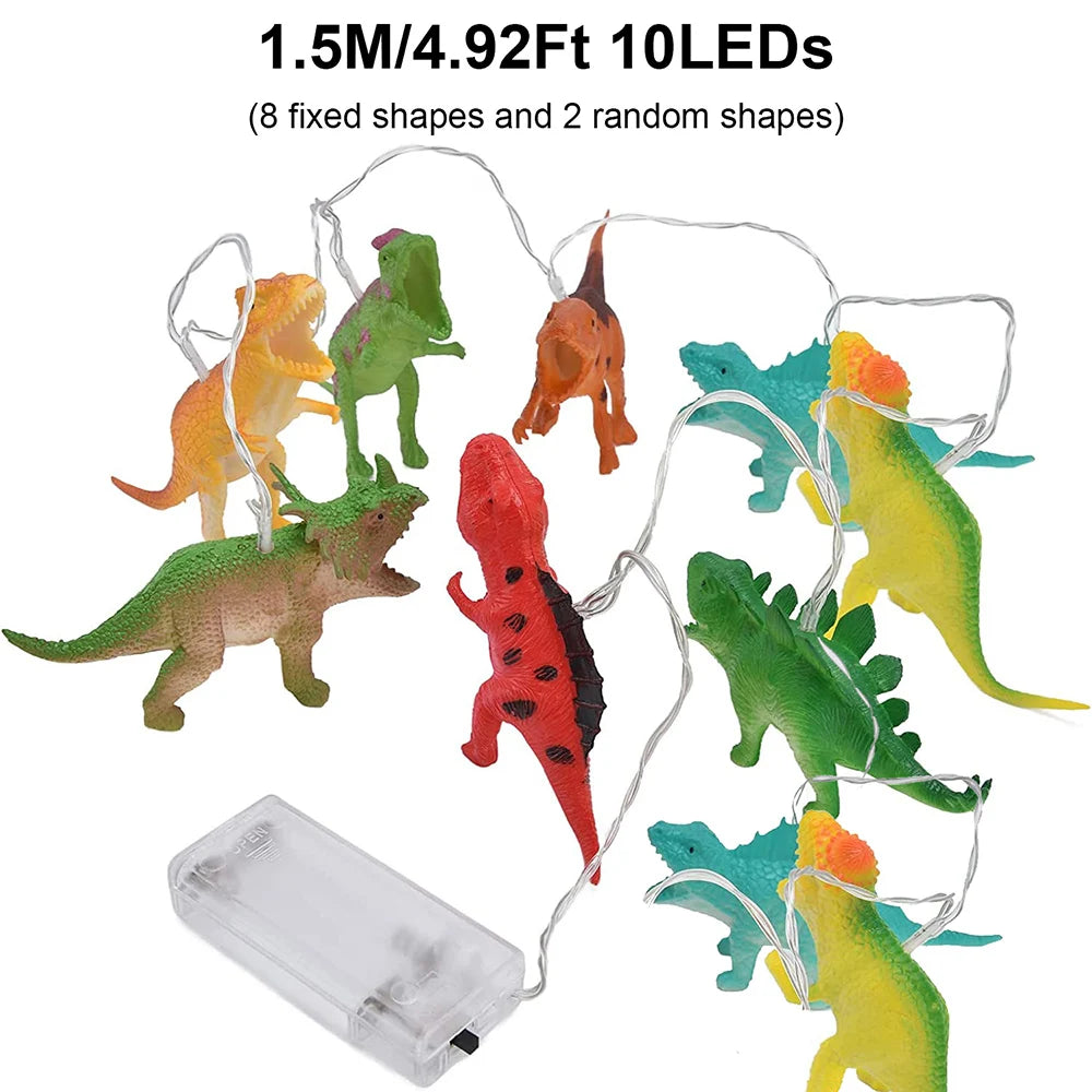 LED Dinosaur String Lights