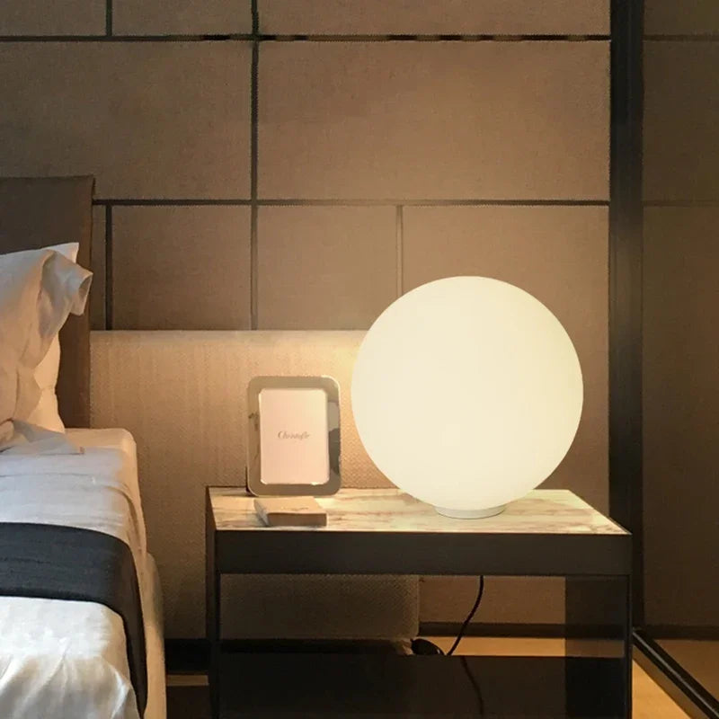 LUMINA ORB – Frosted Glass Globe Lamp