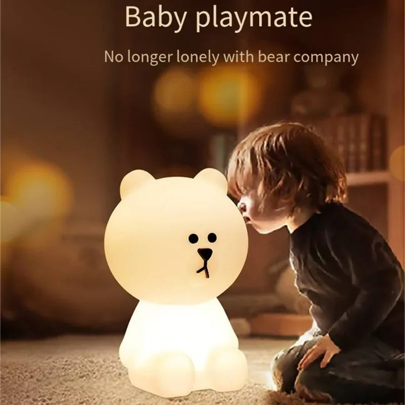 Huggable Bear Nightlight – Soft Glow for Cozy Evenings