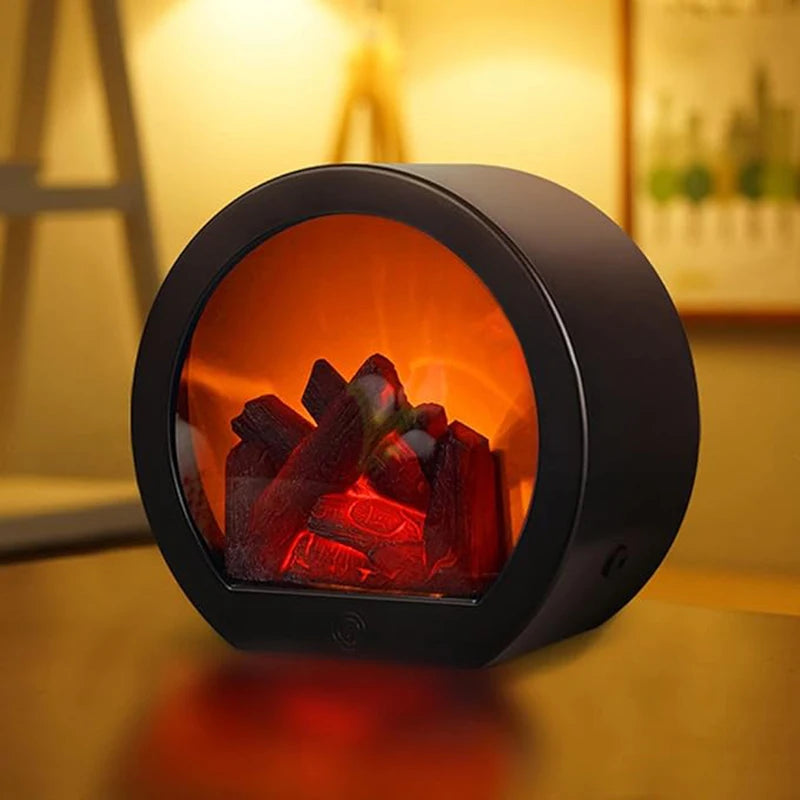 Mini USB Fireplace Lamp