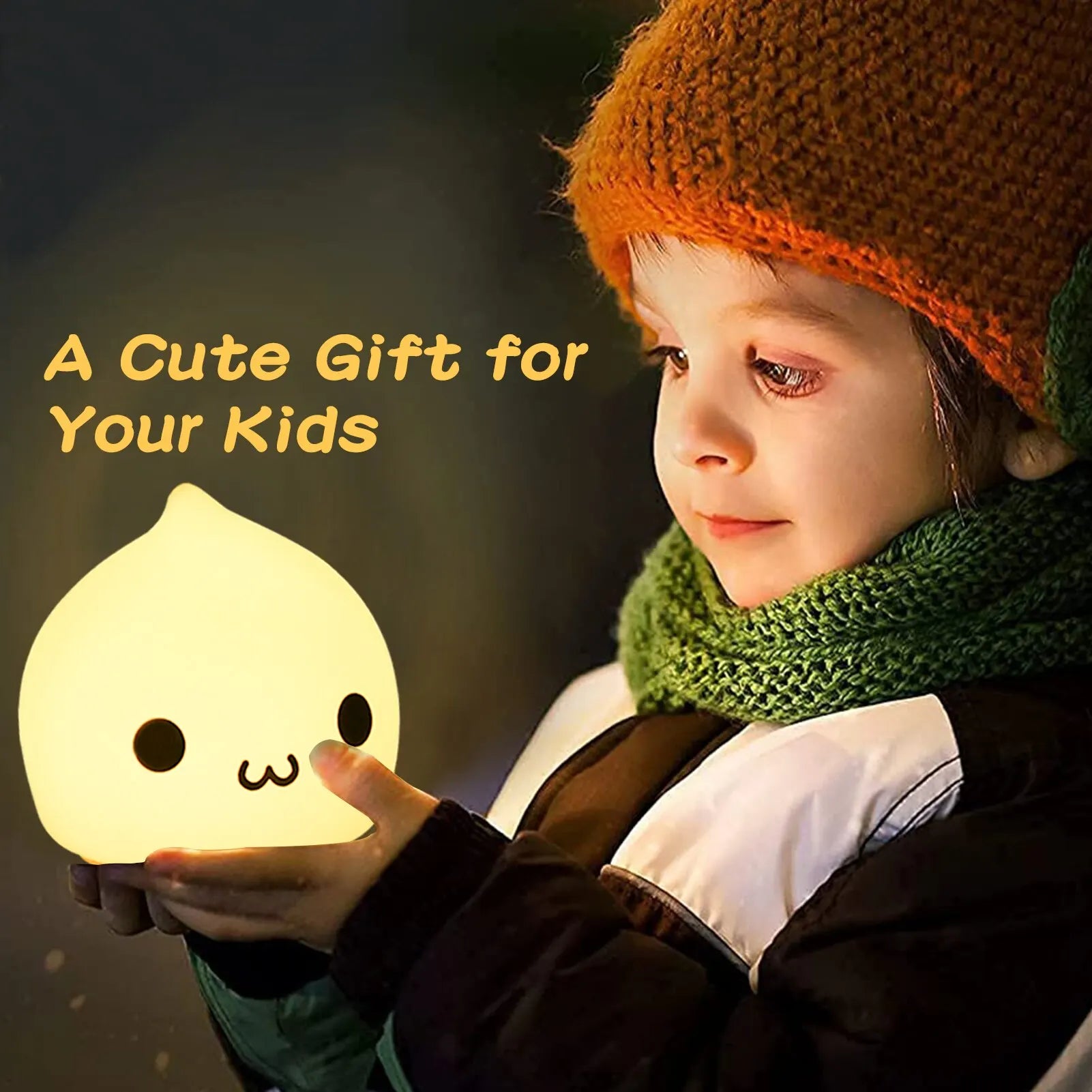 Kawaii Raindrop Silicone Nightlight