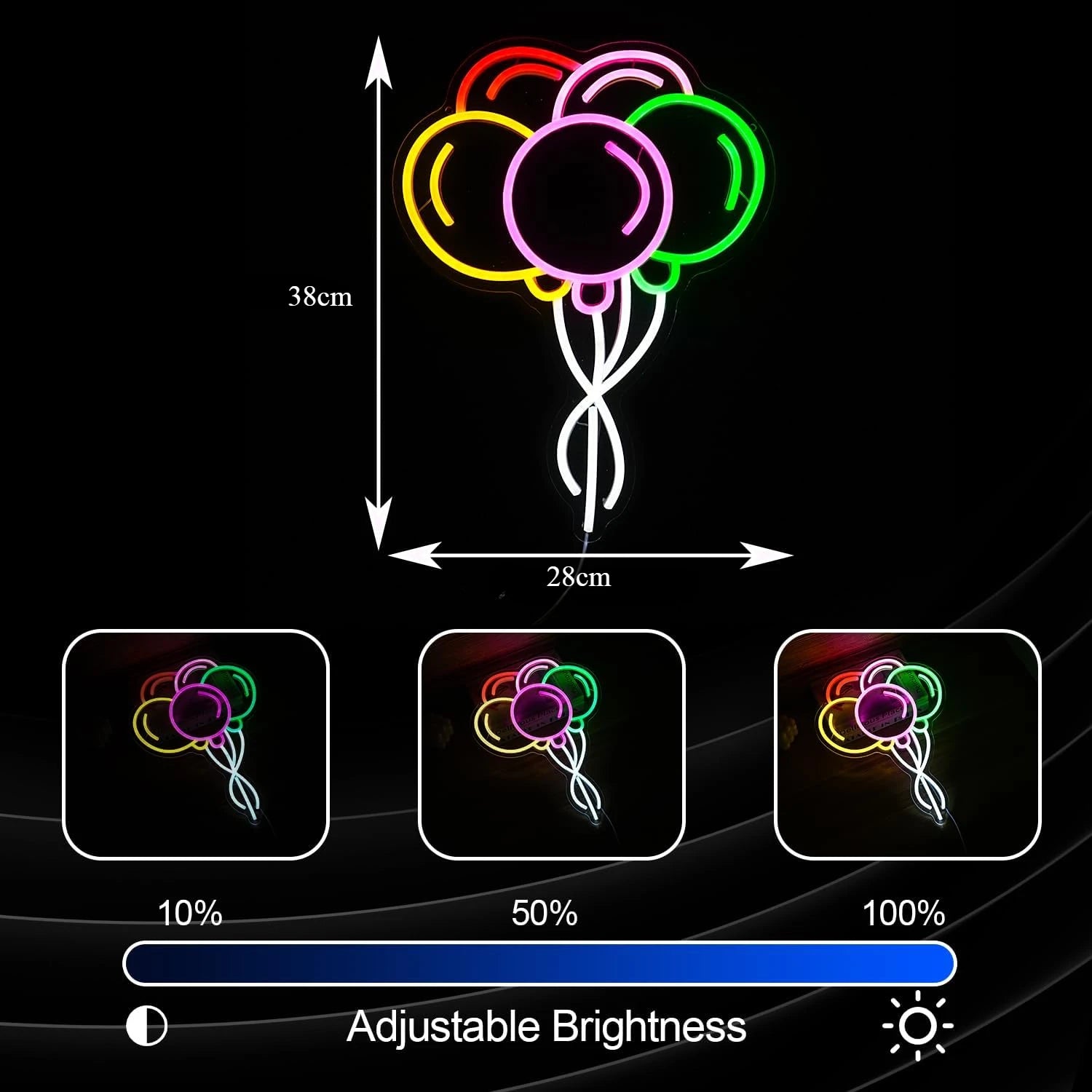 Balloon LED Neon Sign