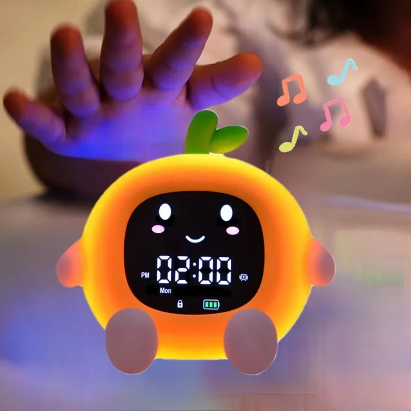 Alarm Clock Alarm Clock Lamp for nursery or kids room decor, in Orange or Peach