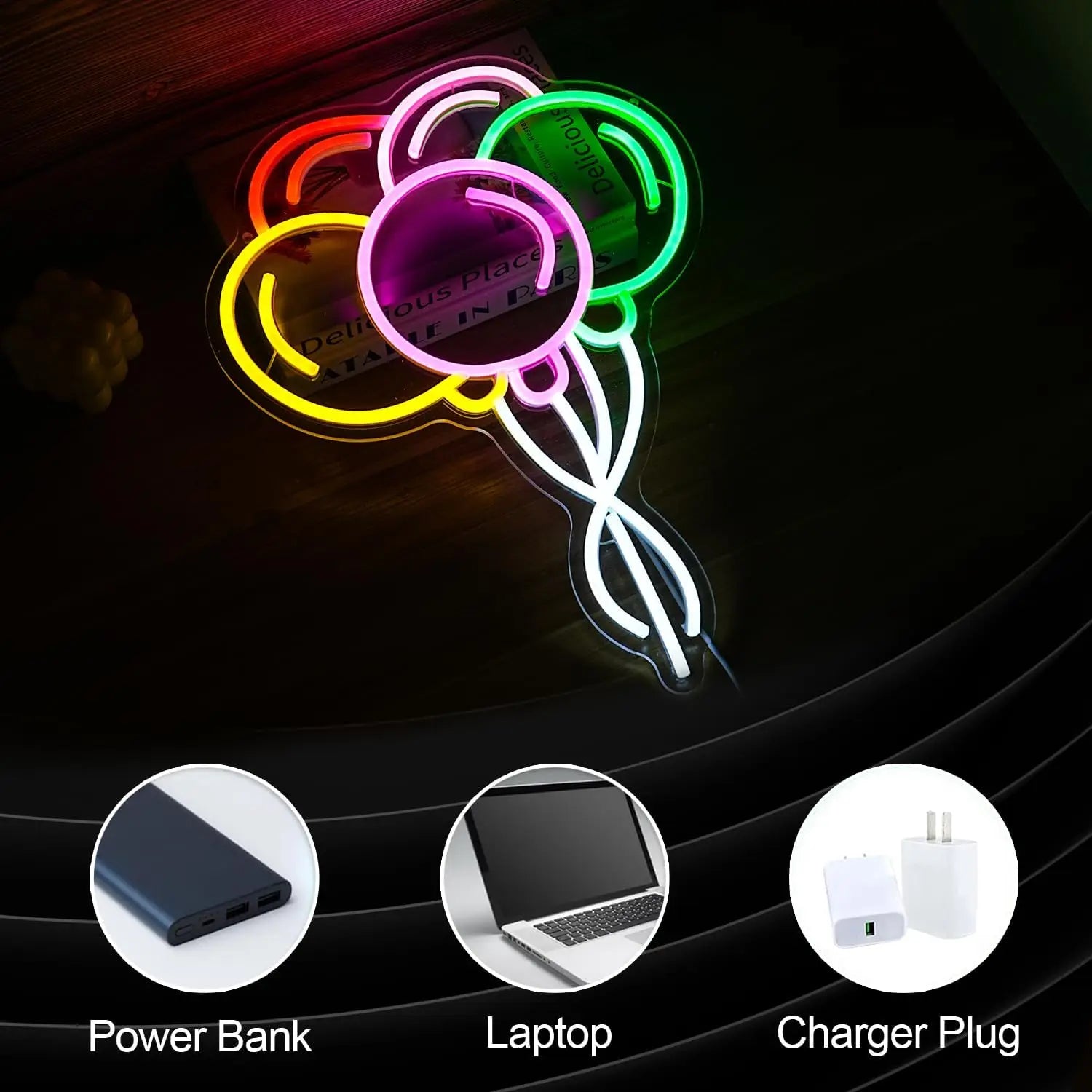 Balloon LED Neon Sign
