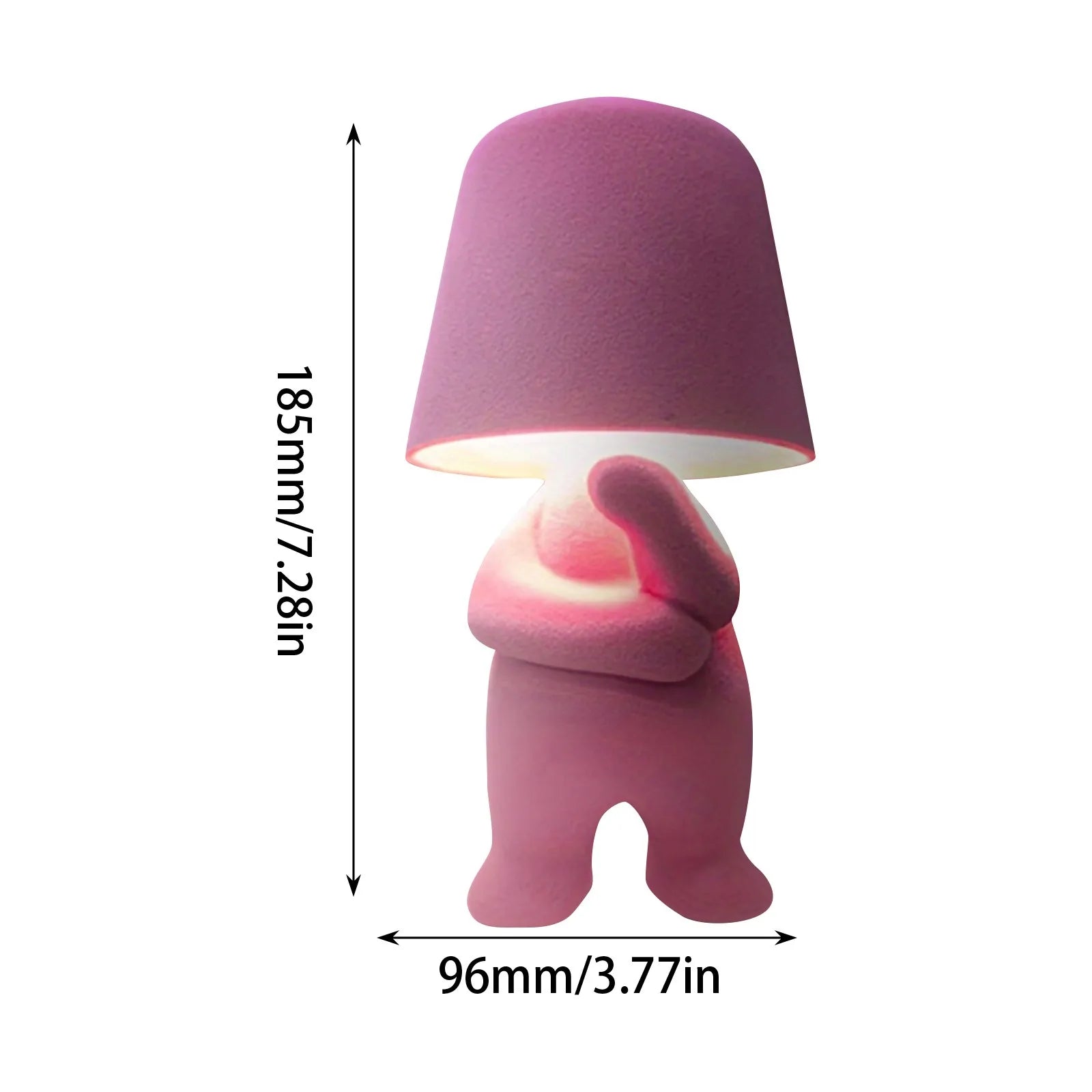 Flocked Figurine Touch Lamp