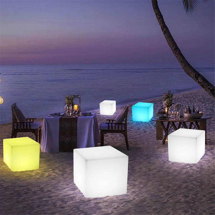 RGB Glow Cube Nightlight - For Outdoor or Indoor Use