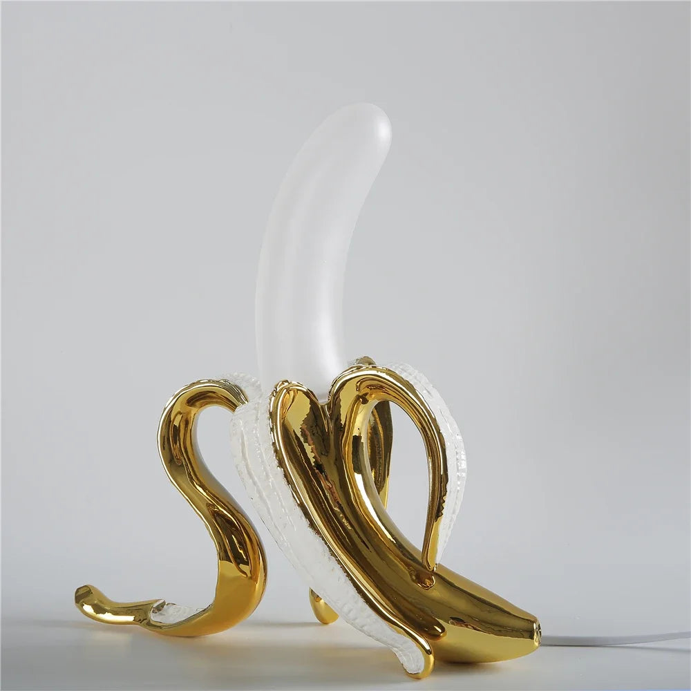 Nordic Modern Banana Led Night Lights Living Room Decoration GlassTable Lamps Bedroom Bedside Desk Lamp Home Decor Light Fixture