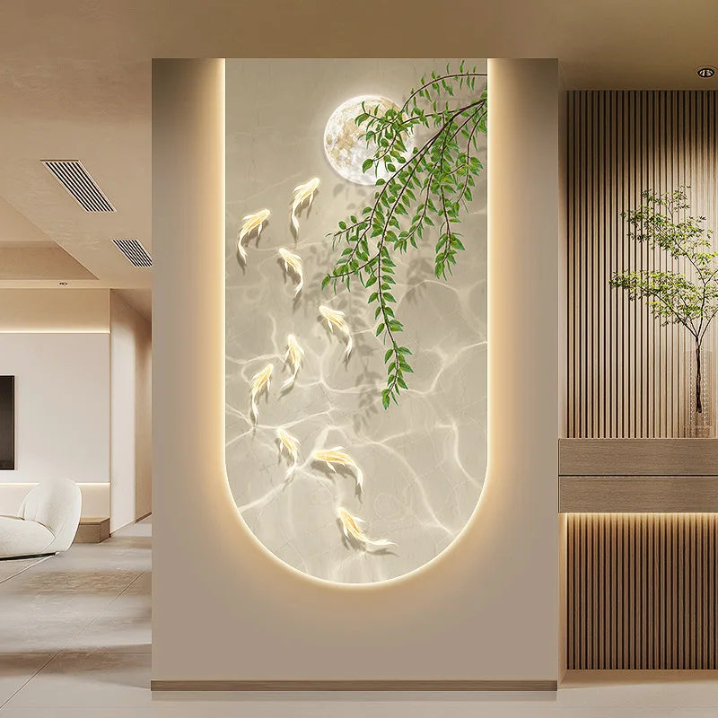 Landscape Fish Entrance Wall Light Dimmable for outdoor garden lighting