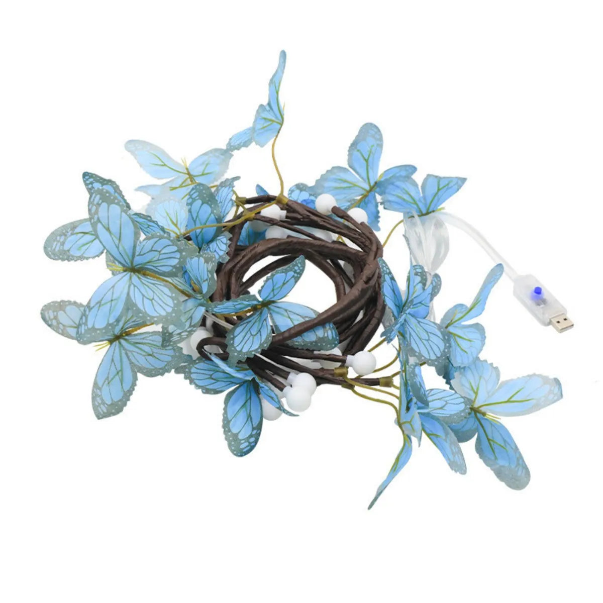 LED Butterfly Tree Vine Lamp with Flexible Shape Vine Strip Lamp for Indoor Wall Decoration and Romantic Atmosphere Lighting