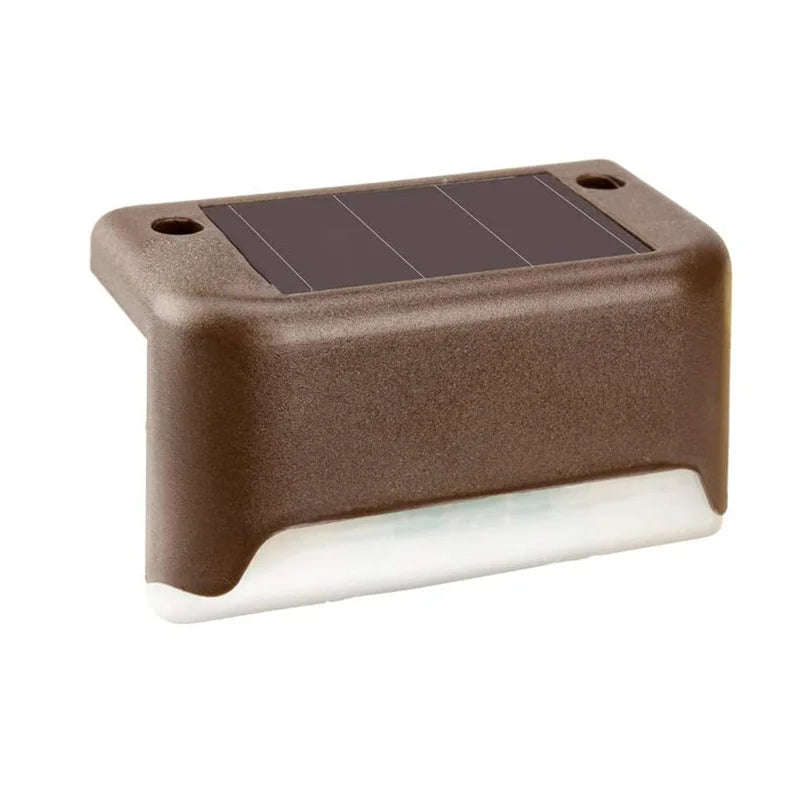 Solar Stair Step Outdoor Garden Light Color-Changing shown as soft ambient home lighting