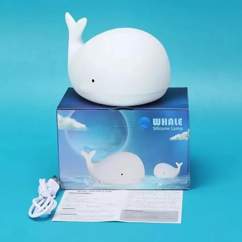 WhaleGlow Silicone Night Light