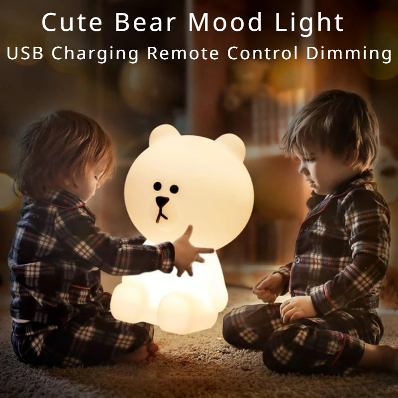 Huggable Bear Nightlight – Soft Glow for Cozy Evenings