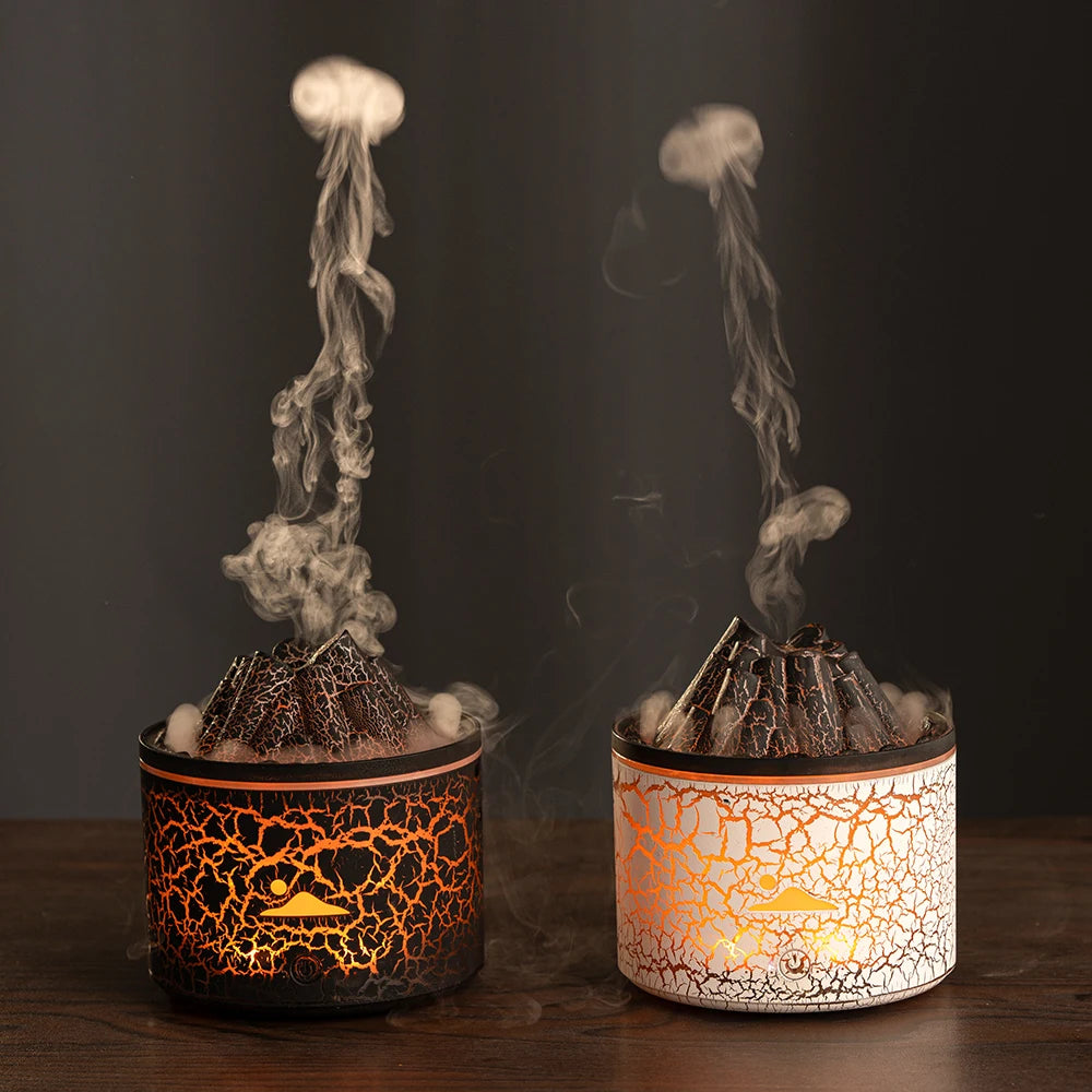 Volcanic Lava Aromatherapy Humidifier Night Light design detail view