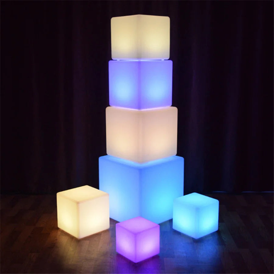 RGB Glow Cube Nightlight - For Outdoor or Indoor Use