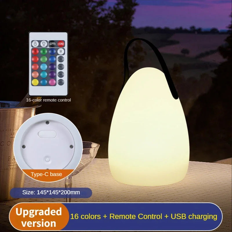 LUMINA GLOW – Portable Ambient Night Lamp with RGB Dimming