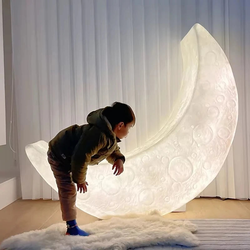 Crescent Moon Floor Lamp