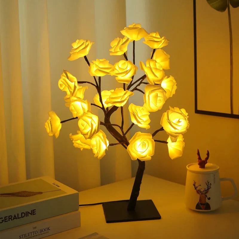 Blossoming Rose Tree Lamp