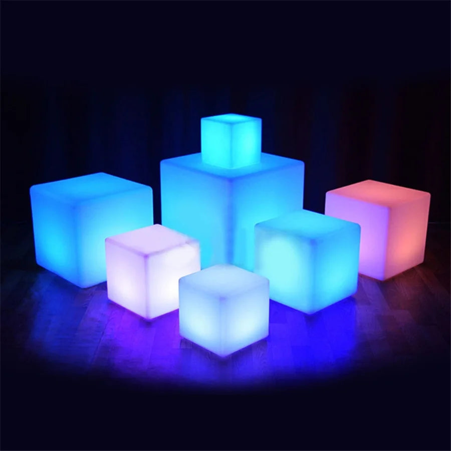 RGB Glow Cube Nightlight - For Outdoor or Indoor Use