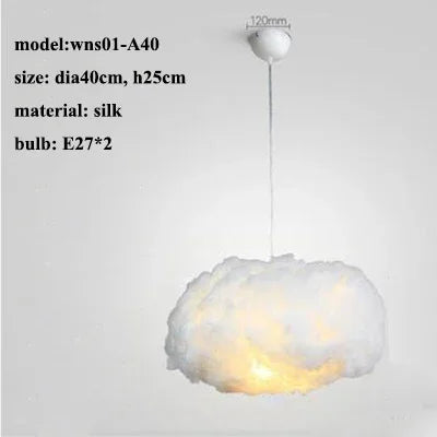 Nordic Cloud Pendant Lamp – Floating Atmosphere Light for Ceiling