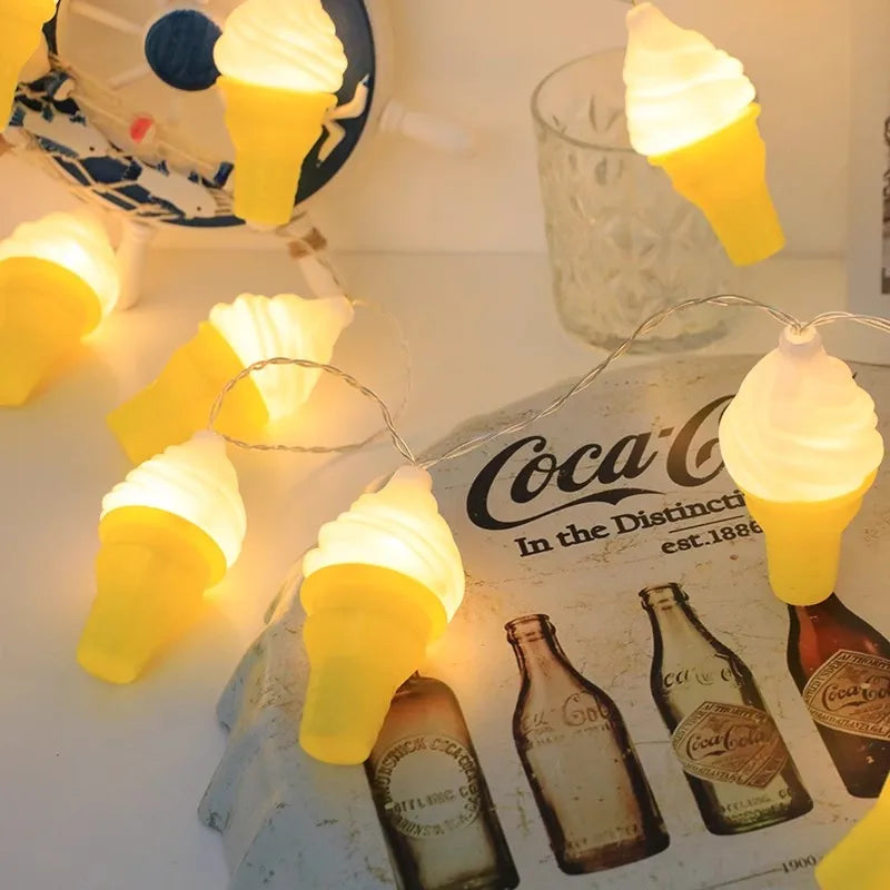 Ice Cream Cone String Lights