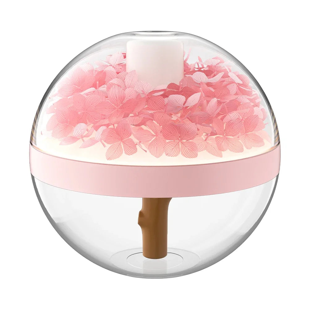 Flower Humidifier Night Light Rechargeable USB variant product view